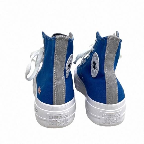 Converse Ctas Lift Platform Shoes Hi Canvas Black 171209C-WBGW Custom Women Gray - Picture 9 of 11